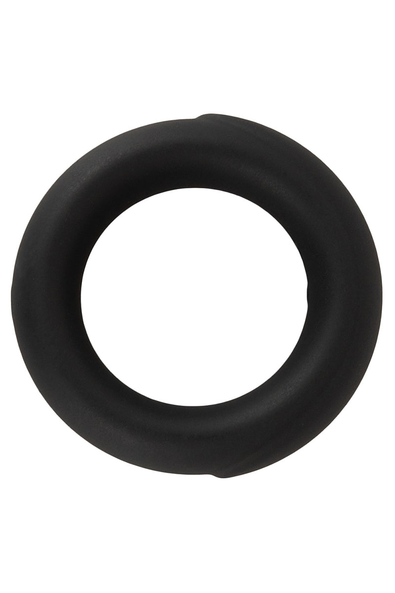 Cockring pénien minimaliste en silicone liquide noir Erecto