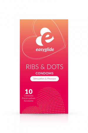 10 préservatifs Ribs and Dots · Easyglide