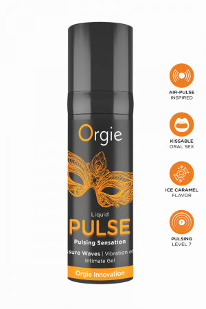Gel stimulant embrassable Liquid Pulse Orgie · Orgie
