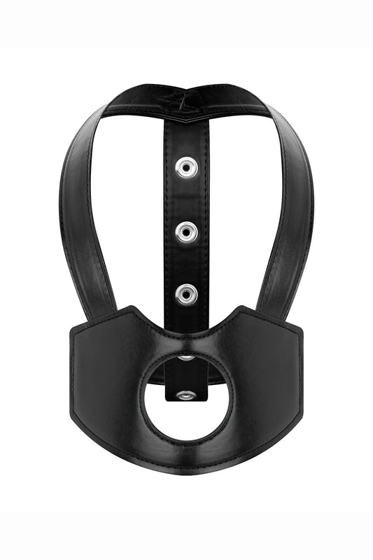 Harnais facial strap-on noir Bedroom Fantasies