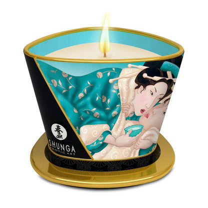 Bougie de massage lueur et caresses Sensual Fleurs des îles · Shunga · vue 3