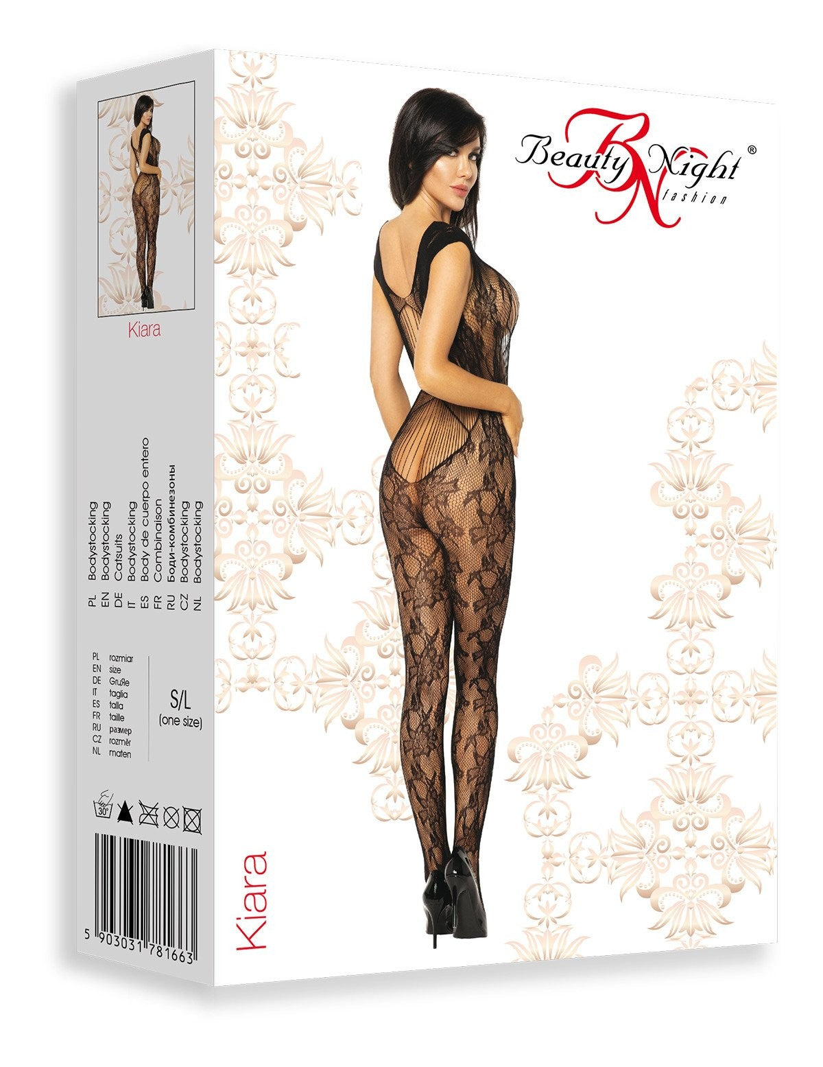 Kiara Bodystocking Noir · Beauty Night · vue 4