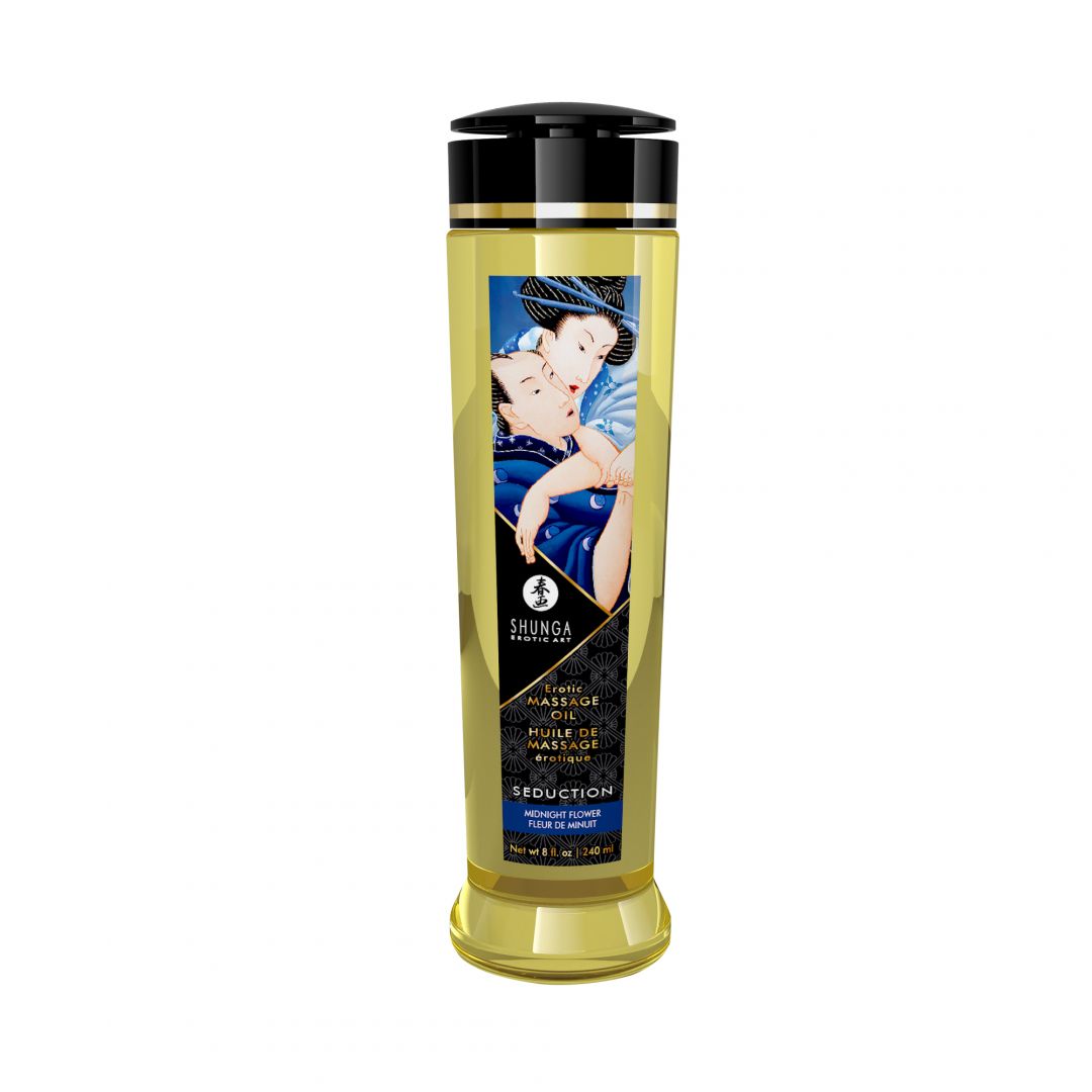 Huile de massage érotique Fleur de minuit 240 ml · Shunga