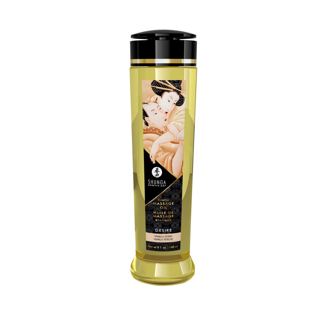 Huile de massage érotique Désir Vanille 240 ml · Shunga