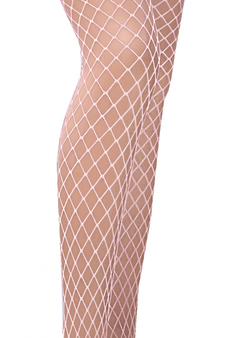 Collants Résille Blanc · Passion Lingerie