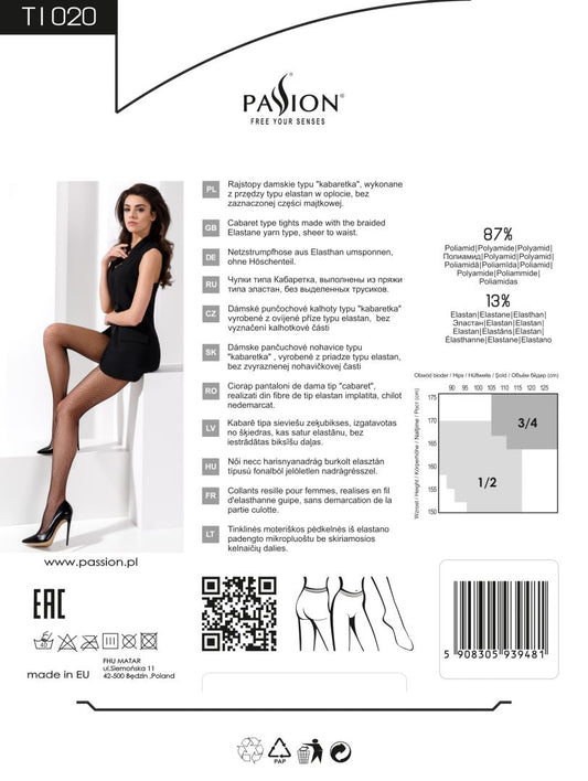 Collants Résille Blanc grande taille · Passion Lingerie