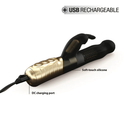 Vibromasseur Baby Rabbit 21 cm 2.0 Noir et Or · Dorcel · vue 4