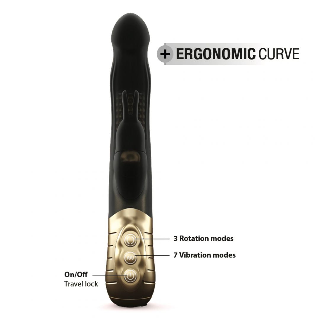 Vibromasseur Baby Rabbit 21 cm 2.0 Noir et Or · Dorcel · vue 5