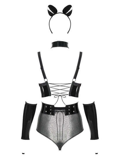Silveria Ensemble 6 pcs Argent et Noir · Obsessive · vue 5