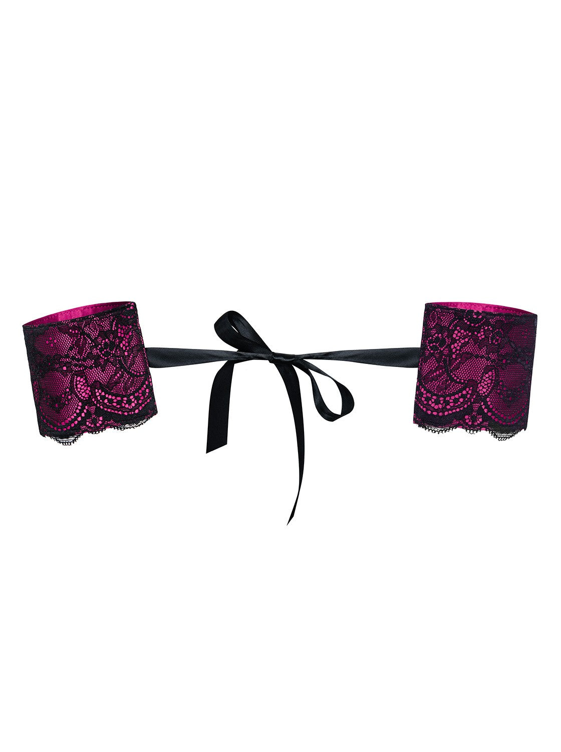 Roseberry Menottes Noir et Fuchsia · Obsessive · vue 3