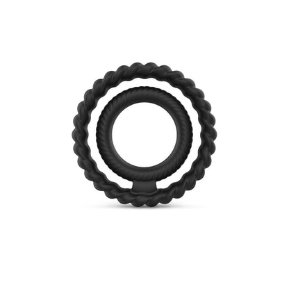 Cockring Dual ring Noir · Dorcel