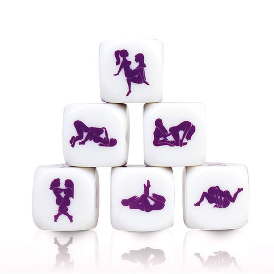 Dé Kamasutra Lesbien Blanc et violet · Secret Play