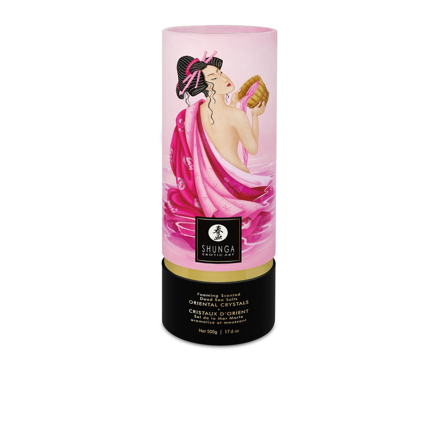 Sel de bain moussant Cristaux d'orient Aphrodisia rose · Shunga · vue 2