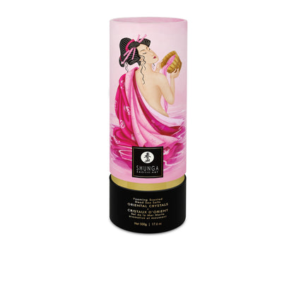 Sel de bain moussant Cristaux d'orient Aphrodisia rose · Shunga · vue 2