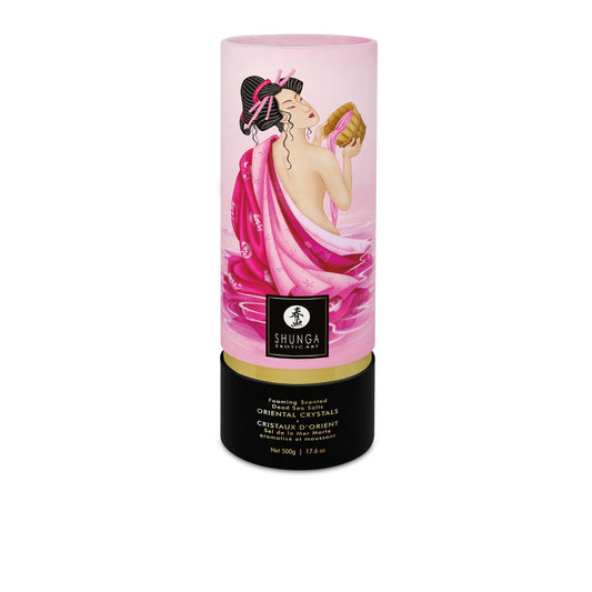Sel de bain moussant Cristaux d'orient Aphrodisia rose · Shunga · vue 2