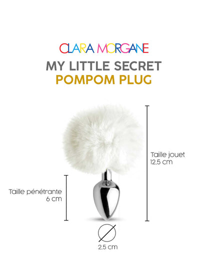 My little secret pompom plug blanc · Clara Morgane · vue 4