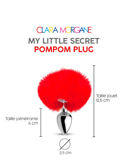 My little secret pompom plug rouge · Clara Morgane · vue 4