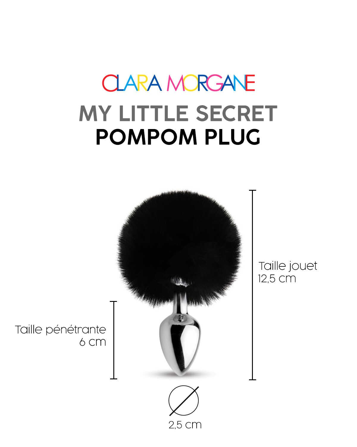 My little secret pompom plug noir · Clara Morgane · vue 4