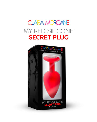 My red silicone secret plug medium · Clara Morgane