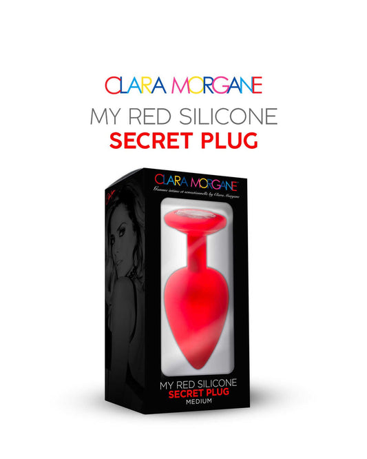 My red silicone secret plug medium · Clara Morgane