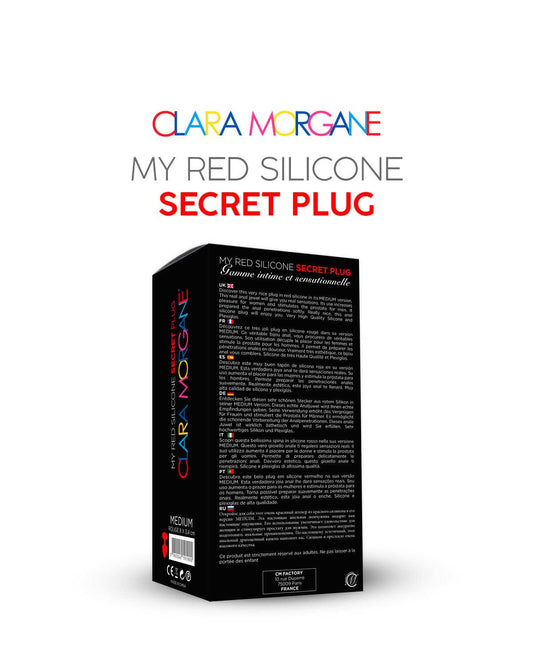 My red silicone secret plug medium · Clara Morgane · vue 2