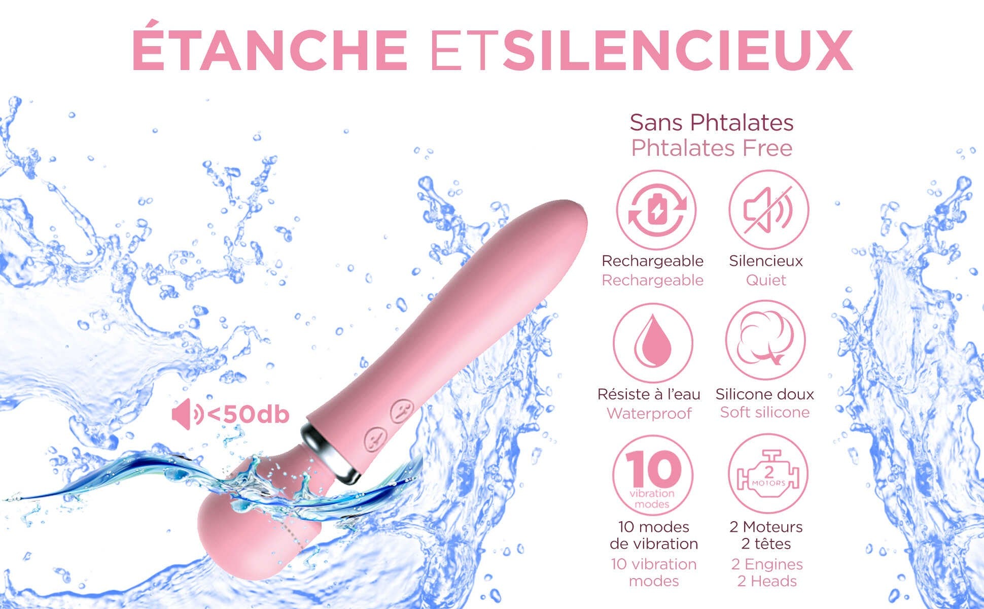 Powerful Wand Bordeaux · Clara Morgane · vue 5