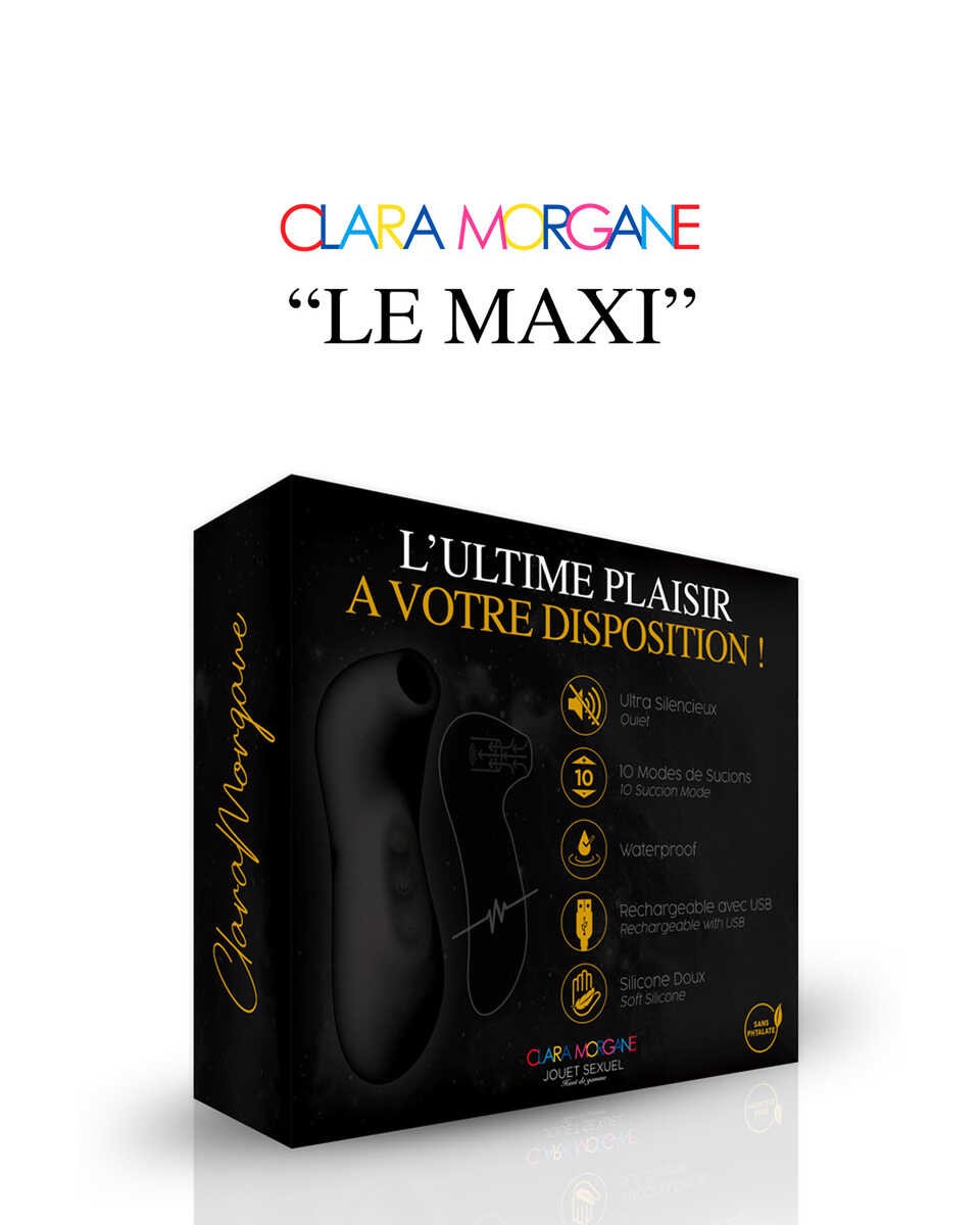Le Maxi stimulateur clitoridien Noir · Clara Morgane · vue 2