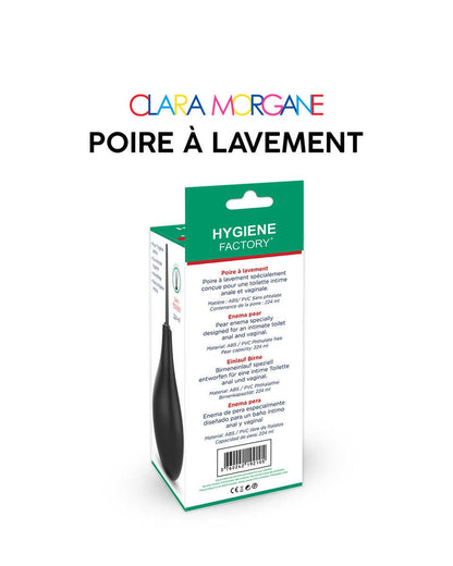 Poire à lavement anal 250 ml Noire Clara Morgane