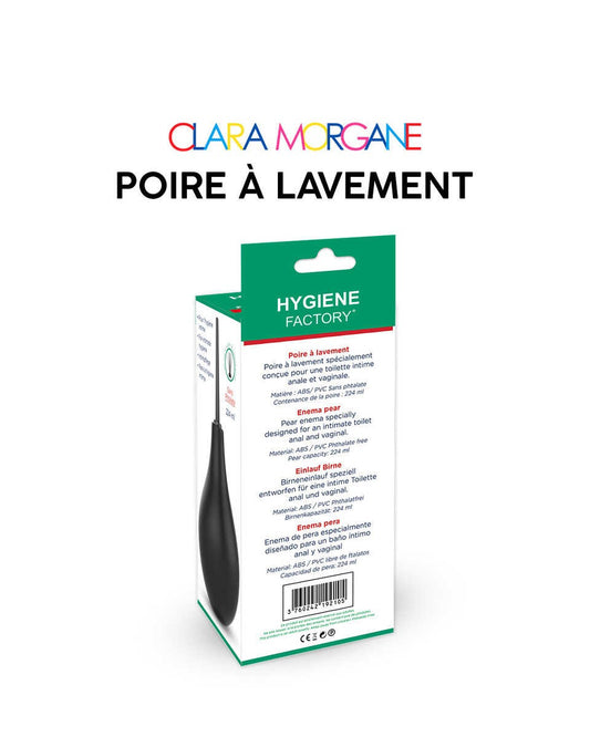 Poire à lavement anal 250 ml Noire Clara Morgane