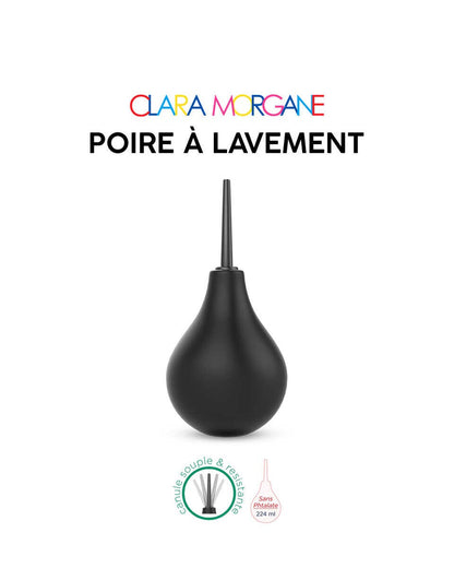 Poire à lavement anal 250 ml Noire Clara Morgane