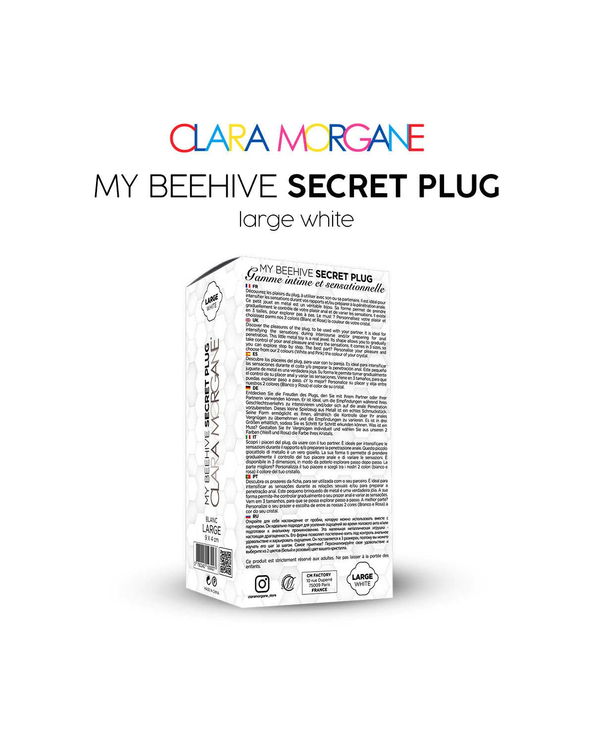 My Beehive Secret Plug Blanc · Clara Morgane · vue 4