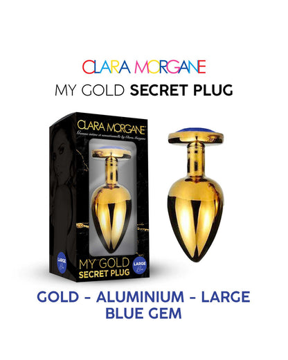My Gold Secret Plug Bleu · Clara Morgane