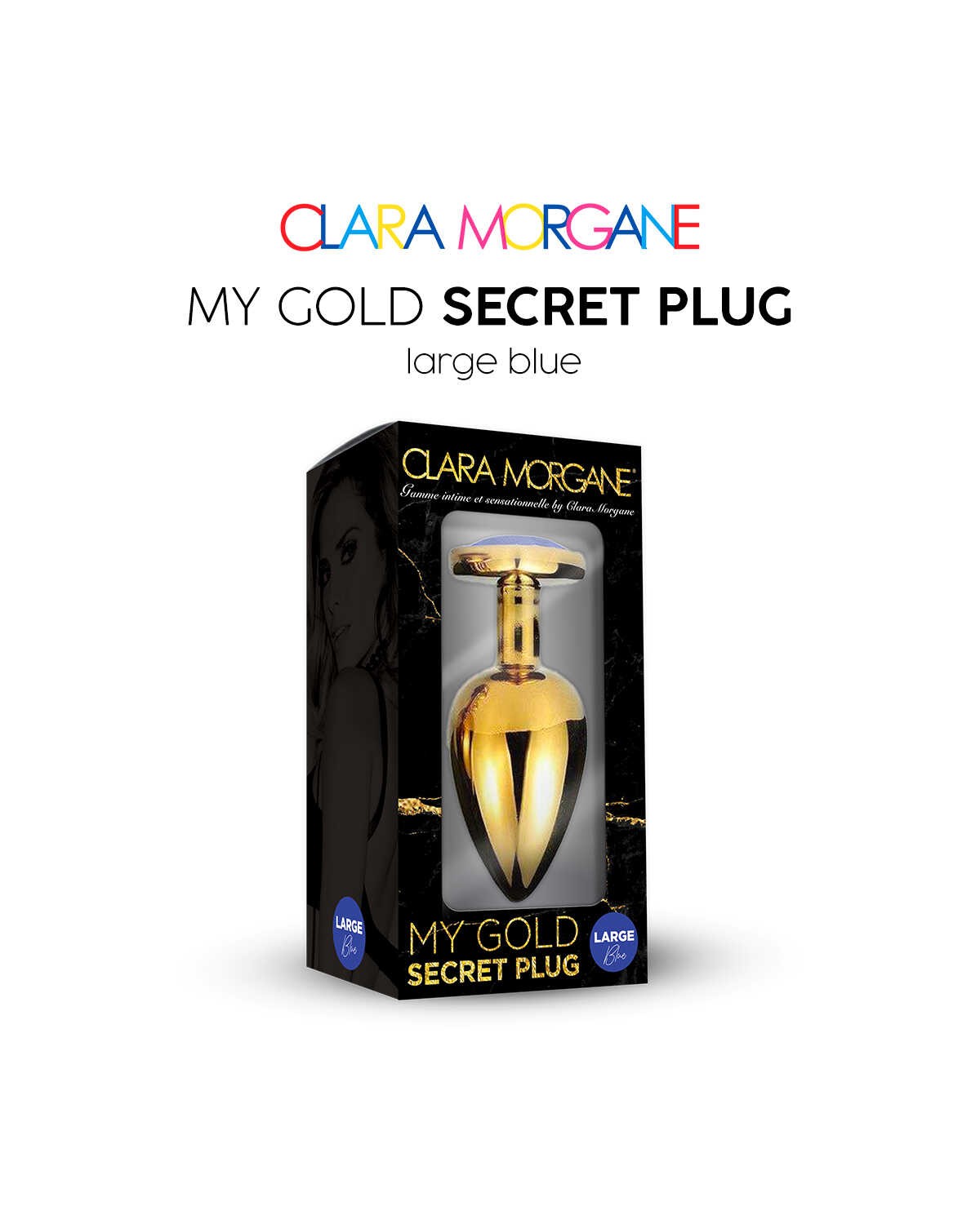 My Gold Secret Plug Bleu · Clara Morgane · vue 3