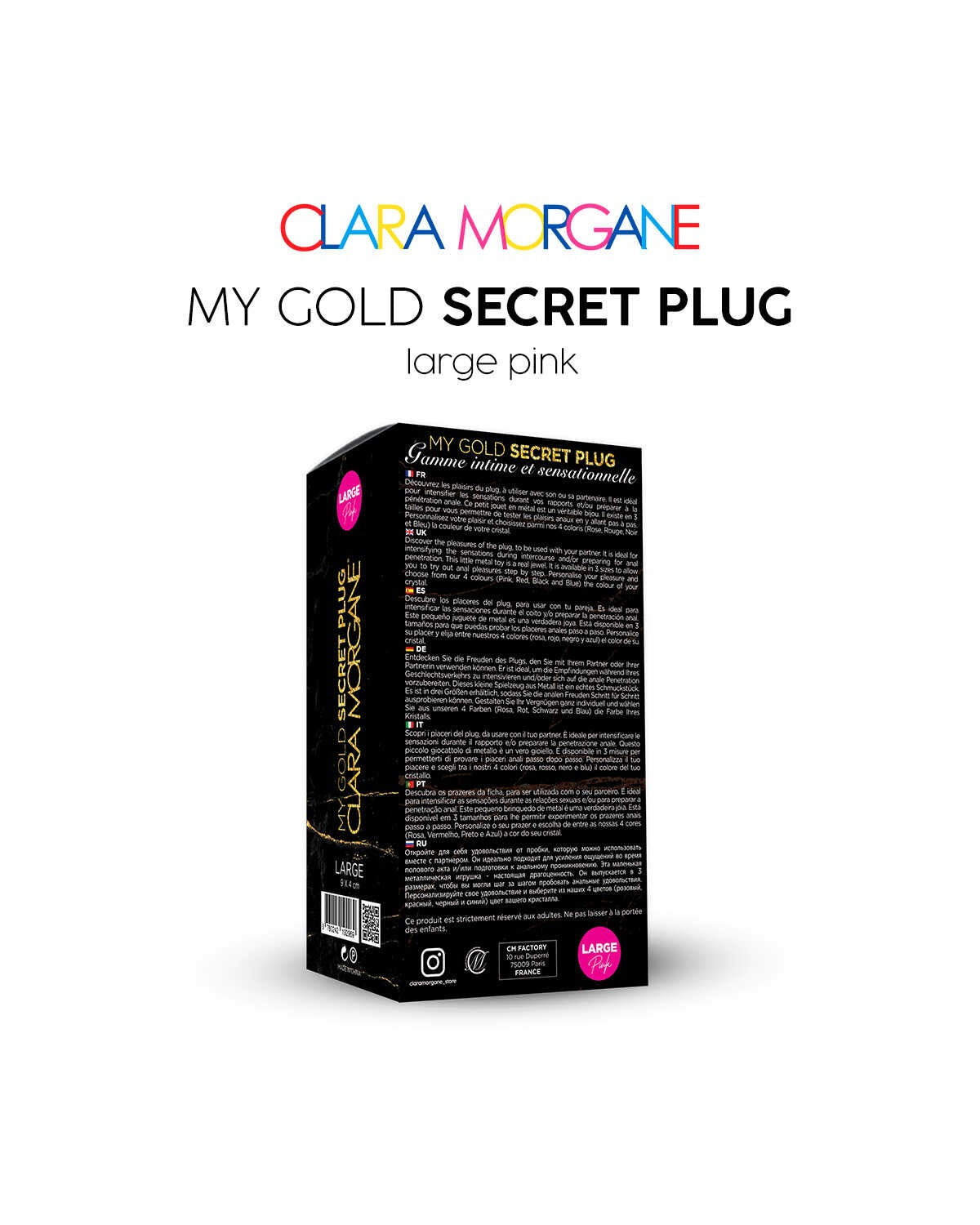 My Gold Secret Plug Rose · Clara Morgane · vue 4
