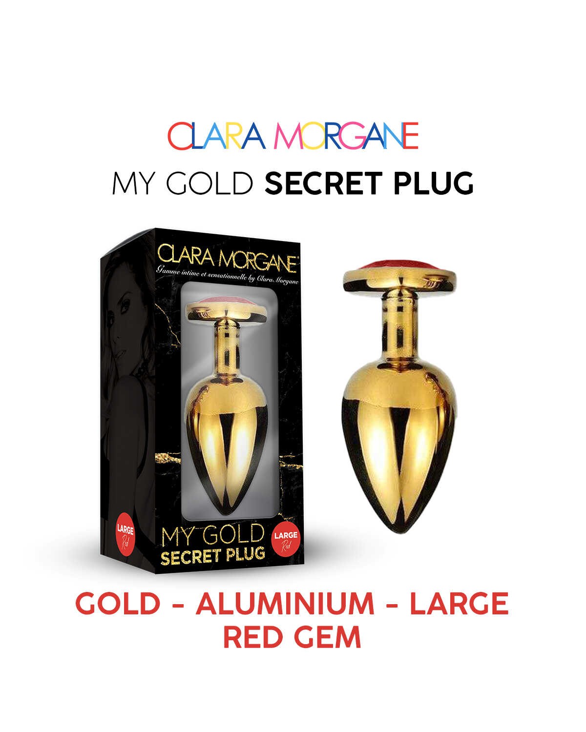 My Gold Secret Plug Rouge · Clara Morgane