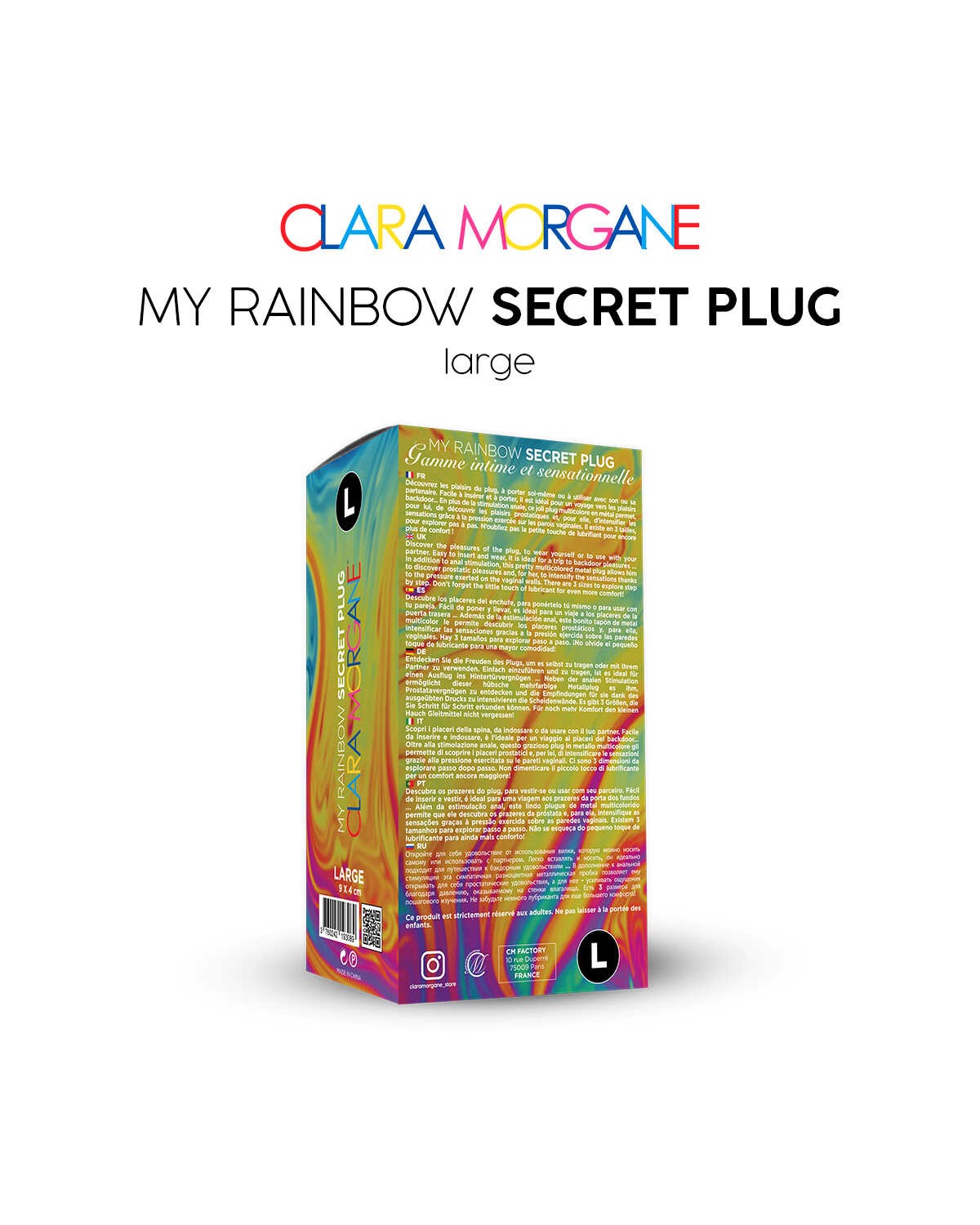My little rainbow Secret Plug · Clara Morgane · vue 4