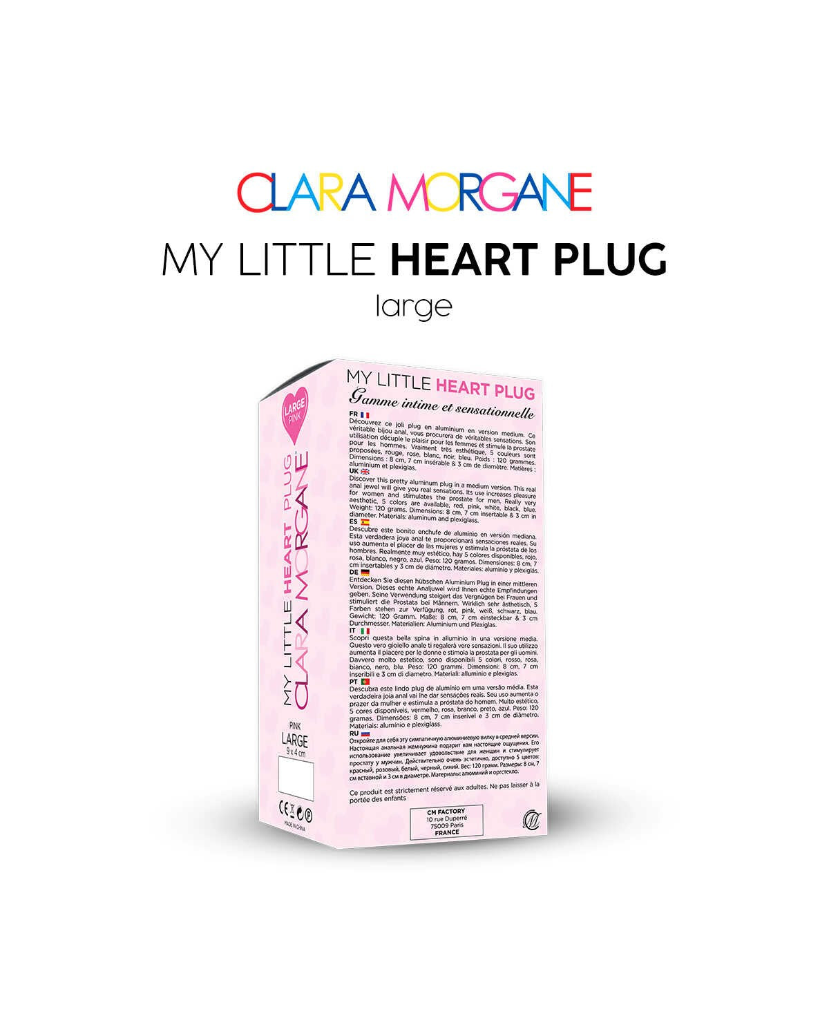 My little Heart Plug Rose · Clara Morgane · vue 4