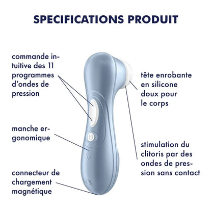 Stimulateur Satisfyer Pro 2 - Bleu - Satisfyer - Vibromasseur disponible chez LollyDoll, pas cher
