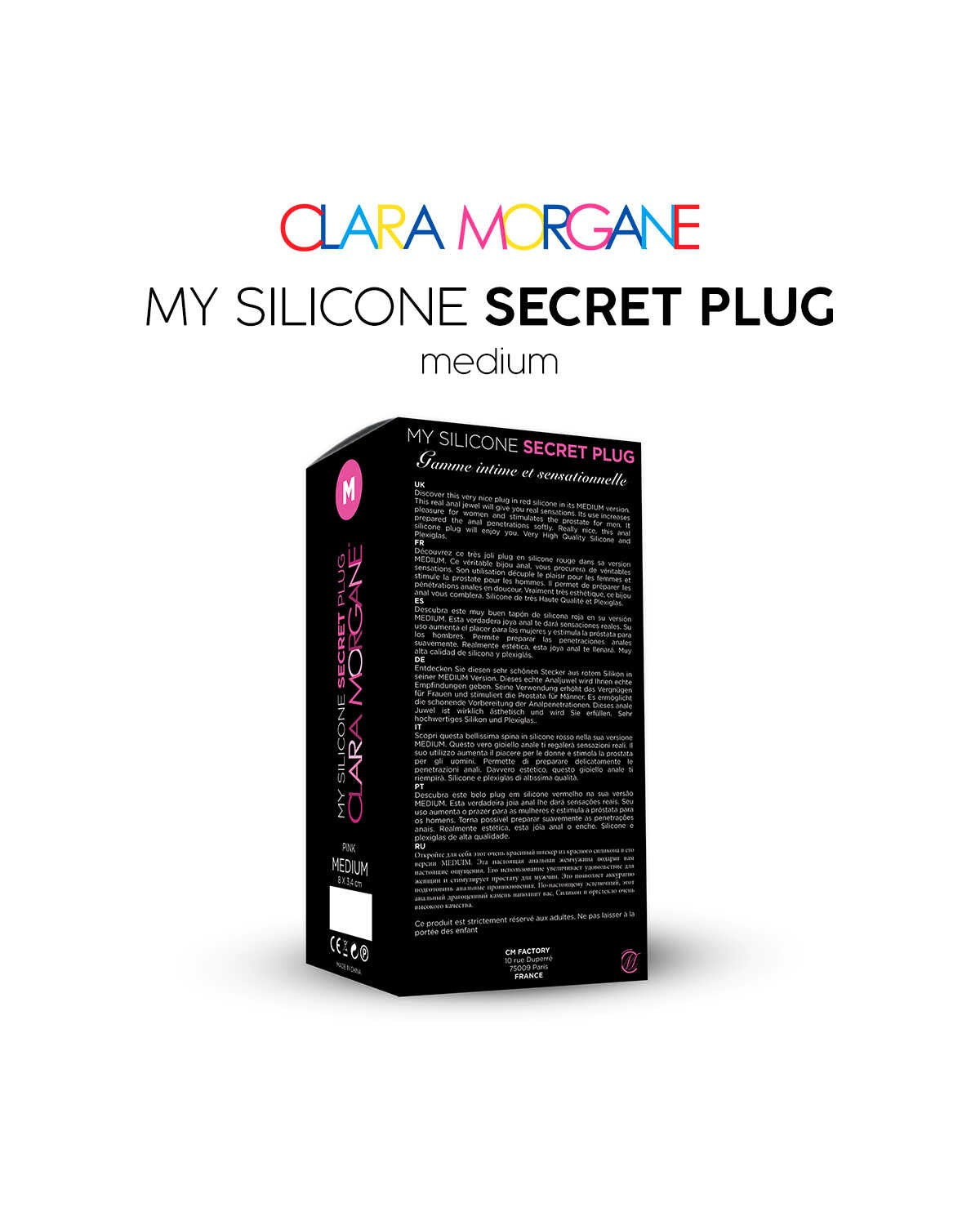 My Silicone Secret Plug Rose · Clara Morgane · vue 4