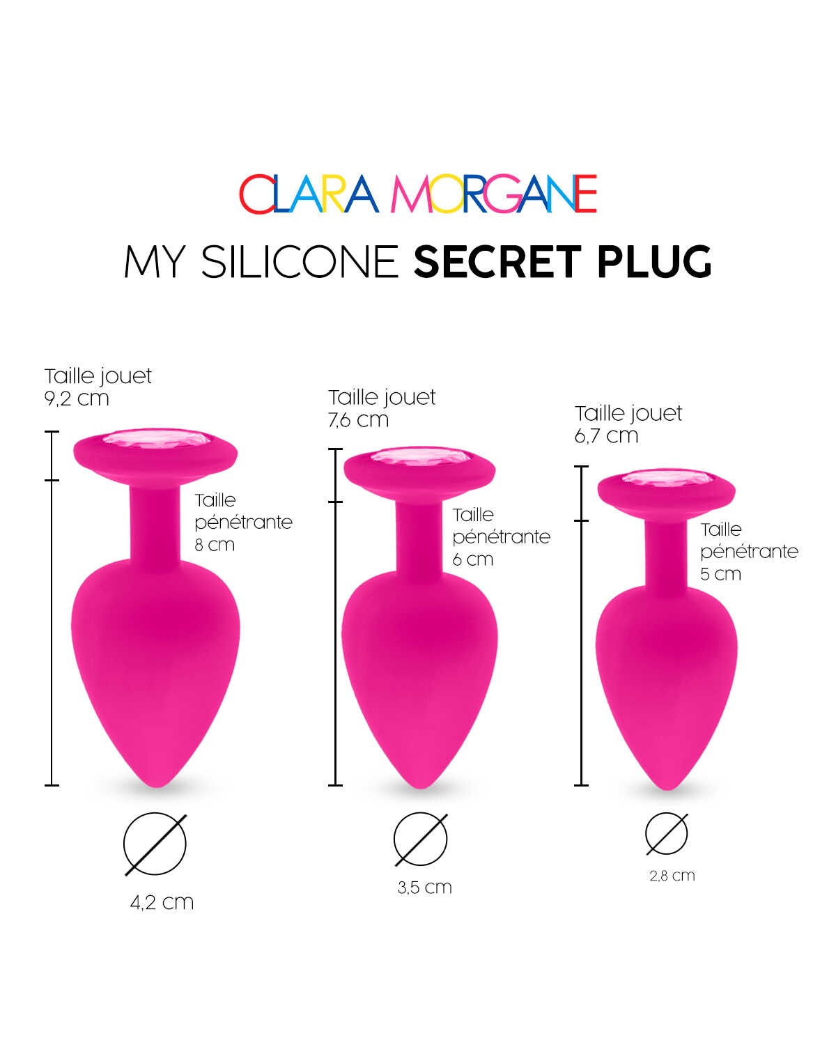 My Silicone Secret Plug Rose · Clara Morgane · vue 5
