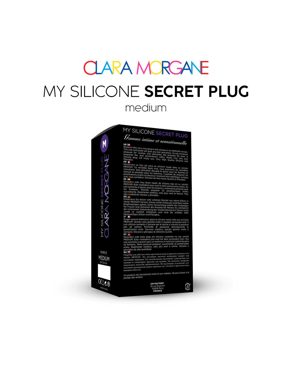 My Silicone Secret Plug Purple · Clara Morgane · vue 4