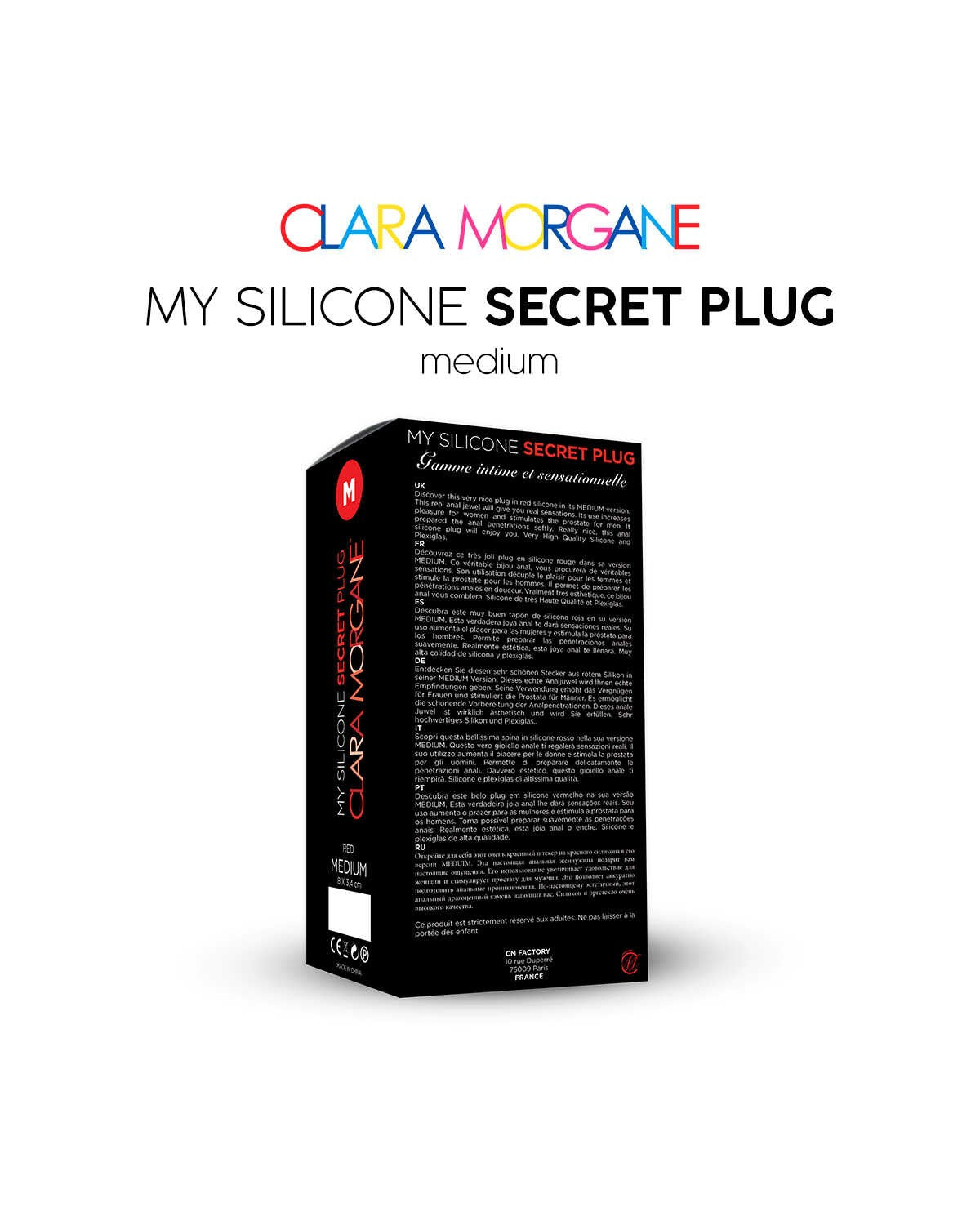 My Silicone Secret Plug Rouge · Clara Morgane · vue 4