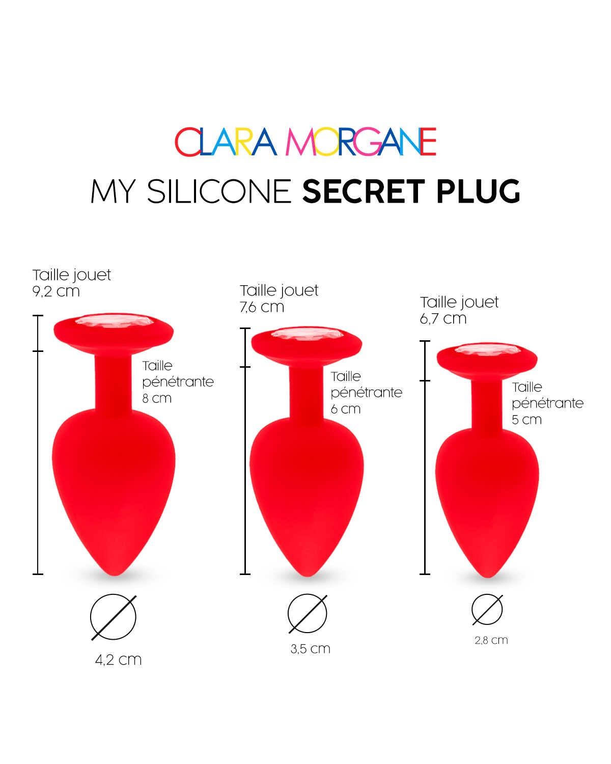 My Silicone Secret Plug Rouge · Clara Morgane · vue 5