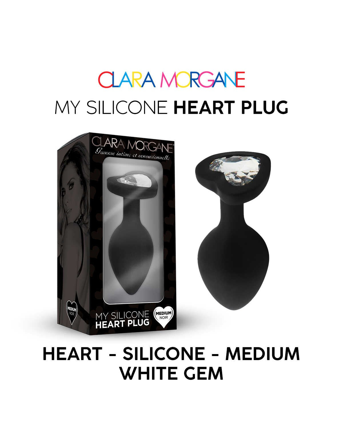 My Silicone Heart Plug Noir · Clara Morgane