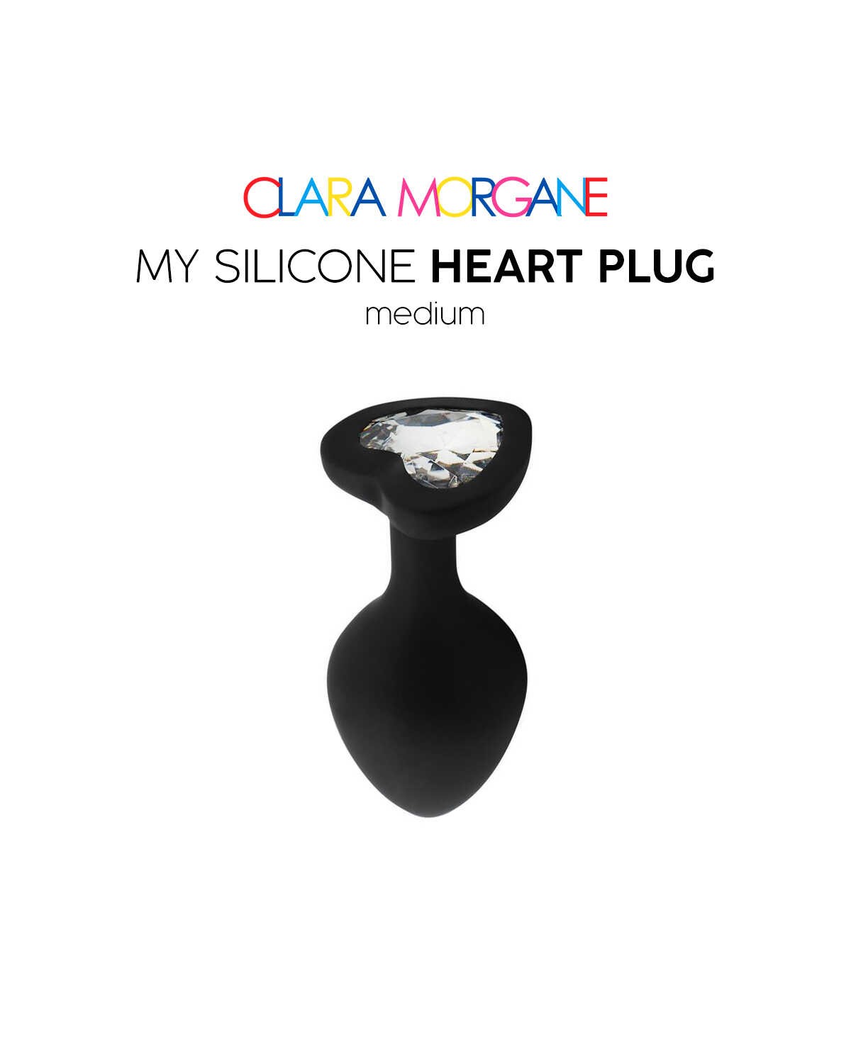 My Silicone Heart Plug Noir · Clara Morgane · vue 2