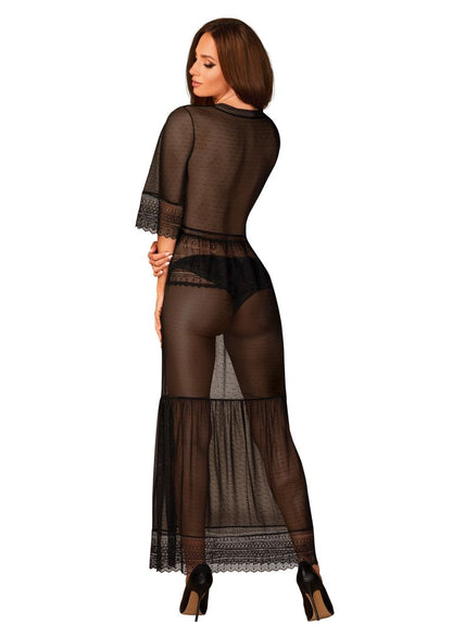 Estiqua peignoir noir · Obsessive · vue 4