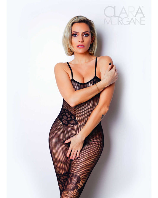 Le numéro 6 bodystocking Noir · Clara Morgane