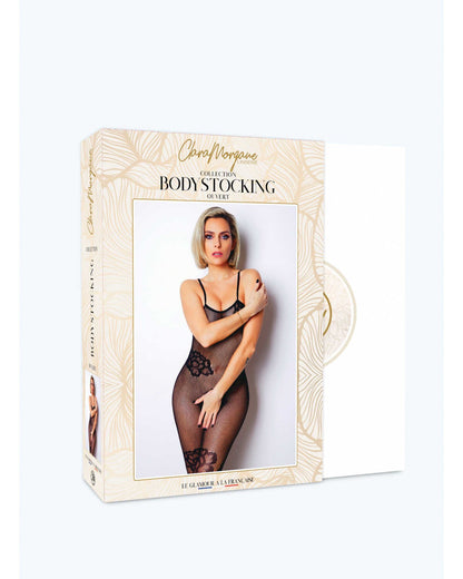 Le numéro 6 bodystocking Noir · Clara Morgane · vue 3