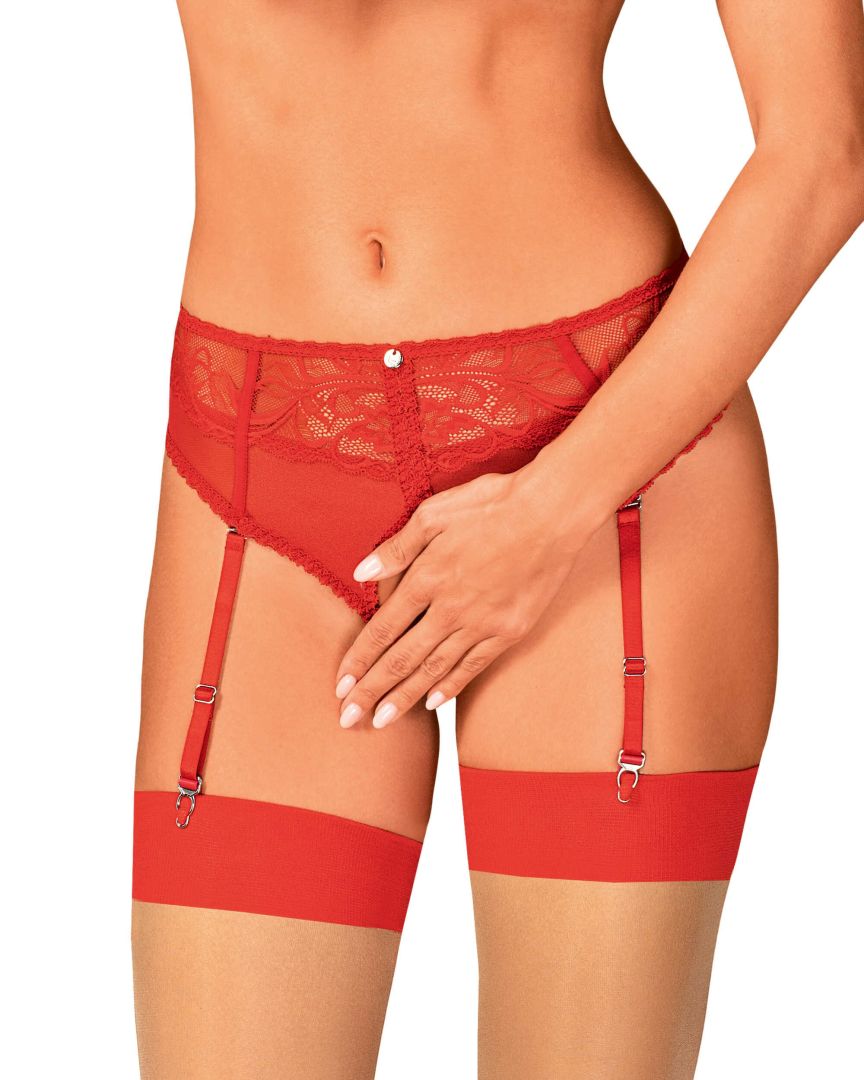 Dagmarie Culotte jarretière Rouge · Obsessive