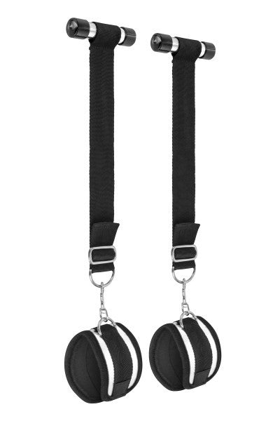 Menottes de suspension de porte à lacets · Fetish Tentation